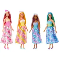 Barbie A Touch of Magic Royal Puppe mit bunten Haaren, Rock mit Schmetterlingsmuster und Zubehör, Modepuppe, Weiblich, 3 Jahr(e), Mädchen, 310 mm, 120 g