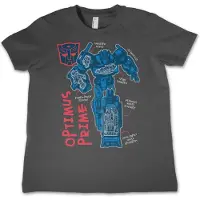 Transformers Shirt "Optimus Prime Kids Tee" in Grau | Gr.: 8