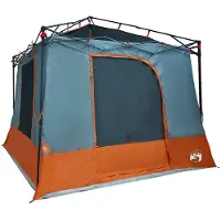 vidaXL Innenzelt mit Dach Grau und Orange 290 x 288 x 234 cm Taft