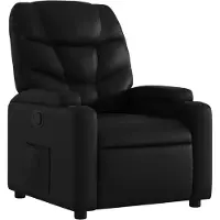 vidaXL Relaxsessel Schwarz Kunstleder