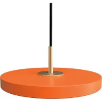 UMAGE Asteria Pendelleuchte Micro V2 Orange - , Asteria Micro V2, dimmbar, Orange, für Wohnzimmer, Metall, Skandinavisch