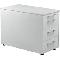 Mauser Schubladencontainer auf Rollen, 570x800mm, 3 Schubl., lichtgrau