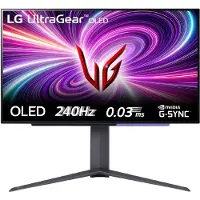LG 27GS95QE-B, 67,3 cm (26.5"), 2560 x 1440 Pixel, Quad HD, OLED, 0,03 ms, Schwarz