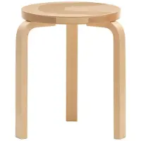 Artek x Marimekko - 60 Hocker, Seireeni, Birke natur (Anniversary Edition)