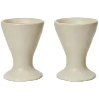 Ferm Living Eierbecher Flow Off-White Speckle (2er-Set)
