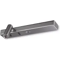 Ideal Lux Wandlampe Bonne Nuit 1, alu / grau / zink, für Wohn- / Esszimmer, Metall, Modern, LED Wandleuchte, Wandlampe Innen