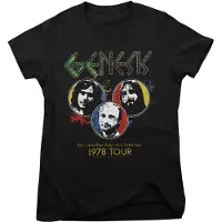 Genesis Shirt "1978 Tour Vintage Girly Tee" in Schwarz | Gr.: S