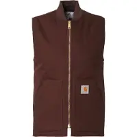 Carhartt WIP - ärmellose Weste &ndash; Herren &ndash; Classic Vest - Classic Vest Tobacco Rigid für Herren aus Baumwolle - Größe L - Braun