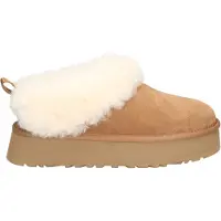 Ugg - Gepolsterte Hausschuhe für außen - W Tazzelle Chestnut für Damen aus Leder - Größe 38 - Braun