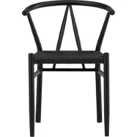 Ebuy24 Alfons Esszimmerstuhl Armlehne schwarz.
