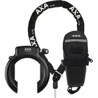 Axa Imsenso XL Rahmenschloss AZ + ULC 130 Plug-In Chain + Satteltasche