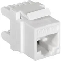 Q-LANTEC MKN-U5-1 - RJ45 - Weiss - Weiblich - Gerade - ABS Synthetik - Melamin - 2