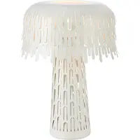 Markslöjd Tischlampe Verbera, weiß / opal, für Wohn- / Esszimmer, Metall, Vintage, Tischlampe