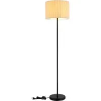 Globo Stehlampe Page Ø 38 cm weiß mit Schwarz