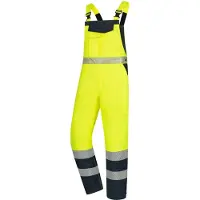 Nitras Motion Tex Viz lange Warn-Winterlatzhose | neongelb | Gr. S