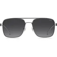 HUGO Sonnenbrille aus Edelstahl mit Doppelsteg und Gummi-Logo Grösse ONESI