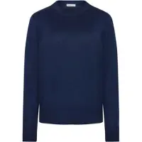KnowledgeCotton Apparel Pullover Knowledge Cotton Apparel Damen Fine Merino Crew Neck Total Eclipse-S