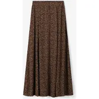 Sissy-Boy Maxi-Rock Mit Leoprint - Dunkelgrün | Größe: S