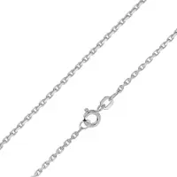 Trendor 21000 Silberkette für Damen und Herren 925 Diamantierte Ankerkette