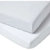Homescapes KINDER-SPANNBETTLAKEN 2er-Set, Ägyptische Baumwolle, 70/140 cm