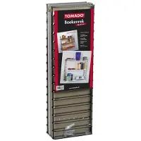 Metaltex Wandregal "Tomado", weiß, B:70cm H:68cm T:21cm, Regale, Wandregal, Seitengitter schwarz