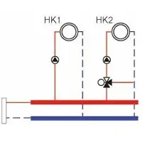 Buderus Logaplus Paket WE13.1 bis 25 kW mit 2 Heizkreisen, WHY 80/60, HKV2/25/25, HS25/4 und HSM20