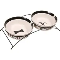 Trixie Schalen-Set mit Ständer 2 x 2,6 l 25 cm