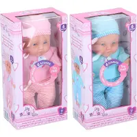 Edco Babypuppe 31cm Sound Laute Geräusche Mädchen Spielzeug Kinder Kleider Kunststoff