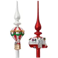 Kaemingk Weihnachtsdekoration aus Glas, Länge 7,5 cm, Breite 7,4 cm, Höhe 31 cm