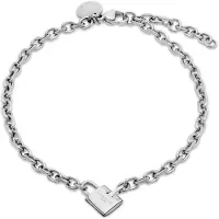 Liebeskind berlin Armband "Schmuck Geschenk Edelstahl Armkette The Love Bond", silber (silberfarben), Armbänder, Damen, 21cm, Edelstahl, Armband