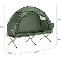 SoBuy Aufblasbares Camping-Zelt - multifunktionales Design - 193x161cm - OGS32-II-GR