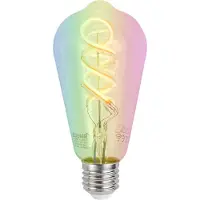 Luumr Smart E27 Dimmbare LED-Glühbirnen ST64 Klar RGBW 4W 250lm 2700K