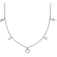 Engelsrufer ERN-FLH-PE-ZI Kette Glaube, Liebe und Hoffnung Silber mit Zirkonia - 42 + 4 + 4 cm