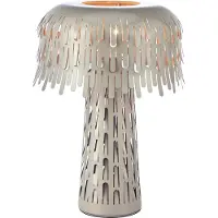Markslöjd Tischlampe Verbera, alu / grau / zink, für Wohn- / Esszimmer, Metall, Vintage, Tischlampe