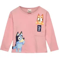 Bluey Langärmliges T-Shirt, Rosa, 98-104