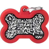 My Family Hushtag Qr Haustiermarke In Knochenform