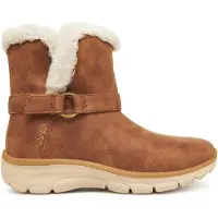 SKECHERS Easy Going Dreamers Move Textil Damen Kastanienbraune Winter Stiefeletten
