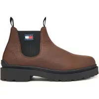 Tommy Hilfiger Klassische Stiefeletten Tjm Chelsea Leather Wl EM0EM01670 Braun 42