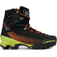 La Sportiva Aequilibrium ST GTX wasserdichte und steigeisenfeste Herren Bergschuhe mit griffiger Vibramsohle Black/Yellow EU 42