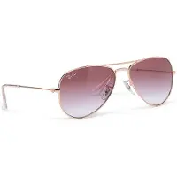 Ray-Ban RJ9506S Kinder-Sonnenbrille Vollrand Pilot Metall-Gestell, gold