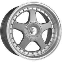 KESKIN KT1 KLASSIK titan grey lip polish 10.0Jx18 5x112 ET35