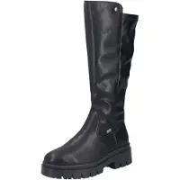 Rieker Damen Hochschaftstiefel mit RiekerTEX-Technologie Z9490, Größe:42 EU, Farbe:Schwarz