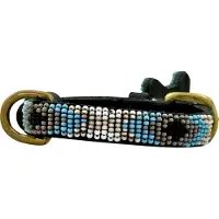 Kampuni Hundehalsbånd Brecelets turkis micro lang, 38x1,2 cm