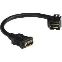 Schneider Electric HDMI keystone til HDMI hun forl?ngerkabel, HDMI V2.0, l?ngde 20 cm