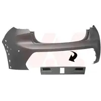 VAN WEZEL Heckstoßstange Stoßfänger Hinten passend für PEUGEOT 208 II Schrägheck (UB, UP, UW, UJ)