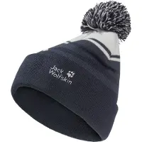 Jack Wolfskin Stripy Pompom Beanie K