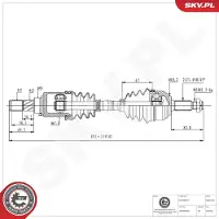 ESEN SKV Antriebswelle 40SKV240