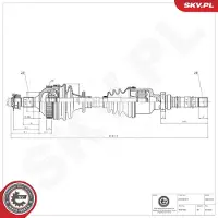 ESEN SKV Antriebswelle 40SKV345