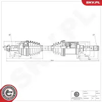 ESEN SKV Antriebswelle 40SKV326