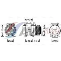 Ava Cooling Kompressor, Klimaanlage AUAK028
